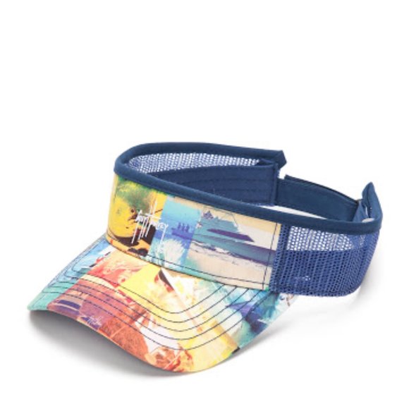 Guy Harvey Other - Guy Harvey by Afico Patchwork Sun Visor Hat